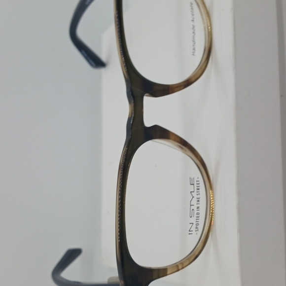 NWT WOMEN'S IN STYLE EYEGLASS FRAMES ISCM17 HAVANA NAVY - Picture 2 of 4
